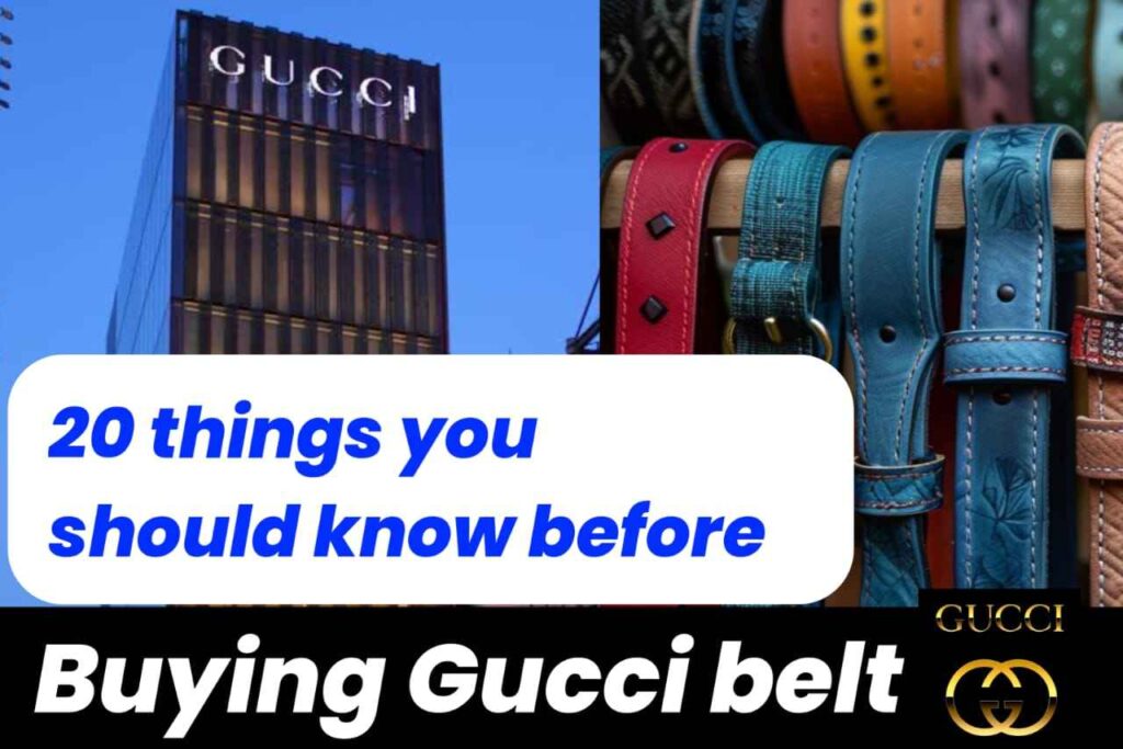 GUCCI belt.